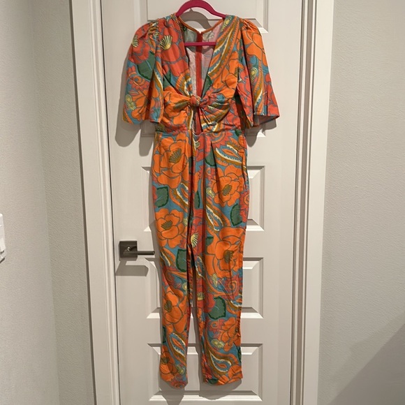 FARM Rio Floral Print Jumpsuit Size S - Picture 4 of 9